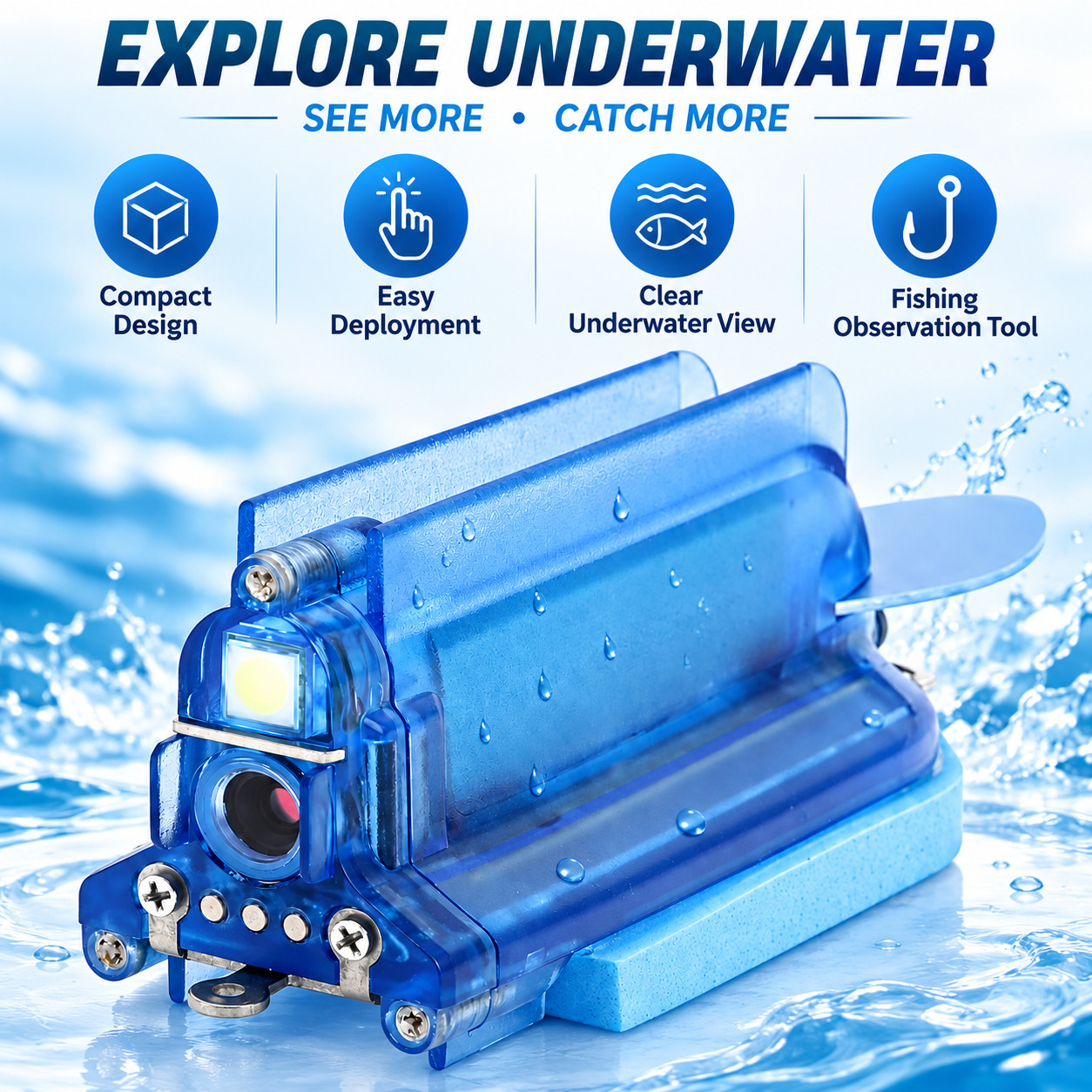 1080P Underwater Fishing Camera Wireless WiFi Night Vision Lake Sea