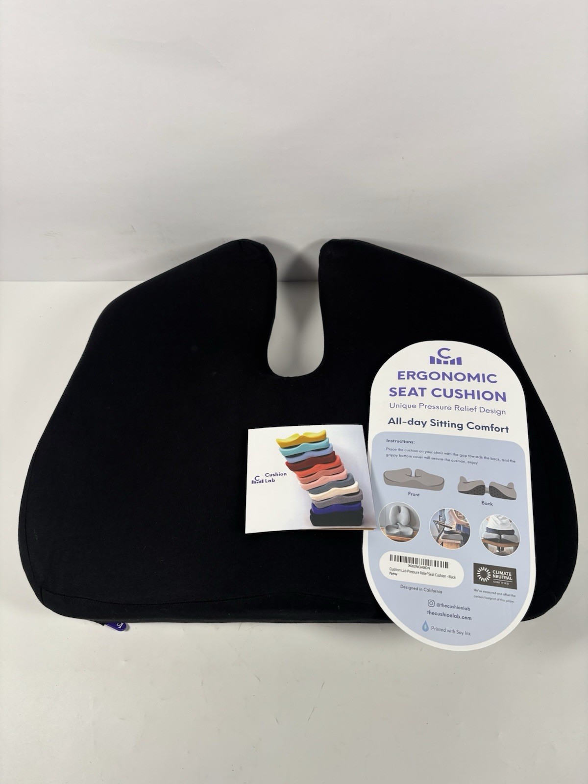 Cushion Lab CL-SC-B-002 Black Seat Cushion - Lightly Used