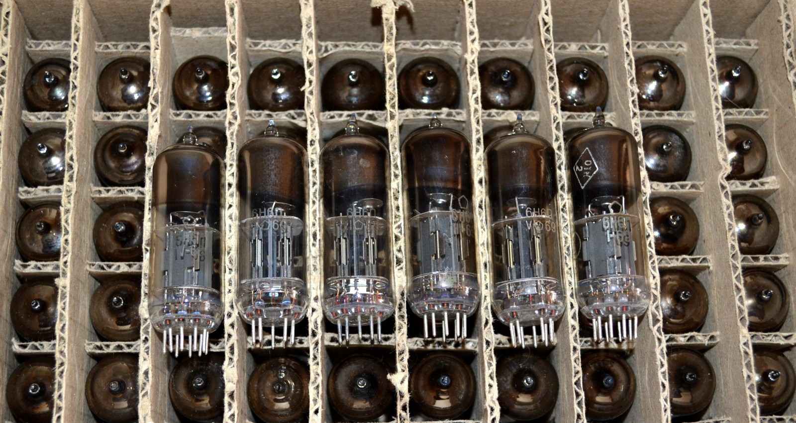10pcs 6N6P = ECC99, E182CC Double Triode Tube NEVZ Soviet RARE 1970's NEW