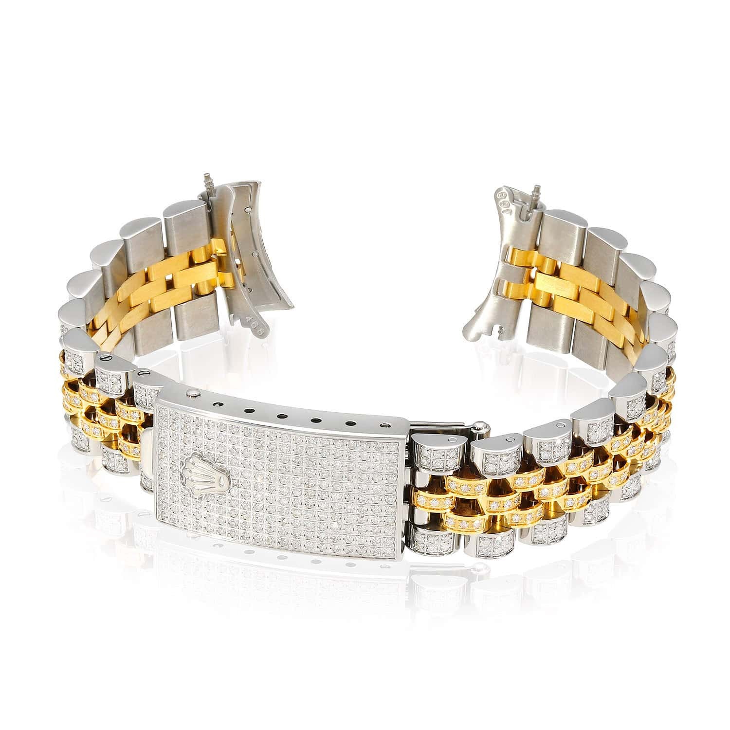 Rolex Datejust 2-Tone Yellow 4.5CTW Natural Diamond Jubilee 36mm Watch Bracelet