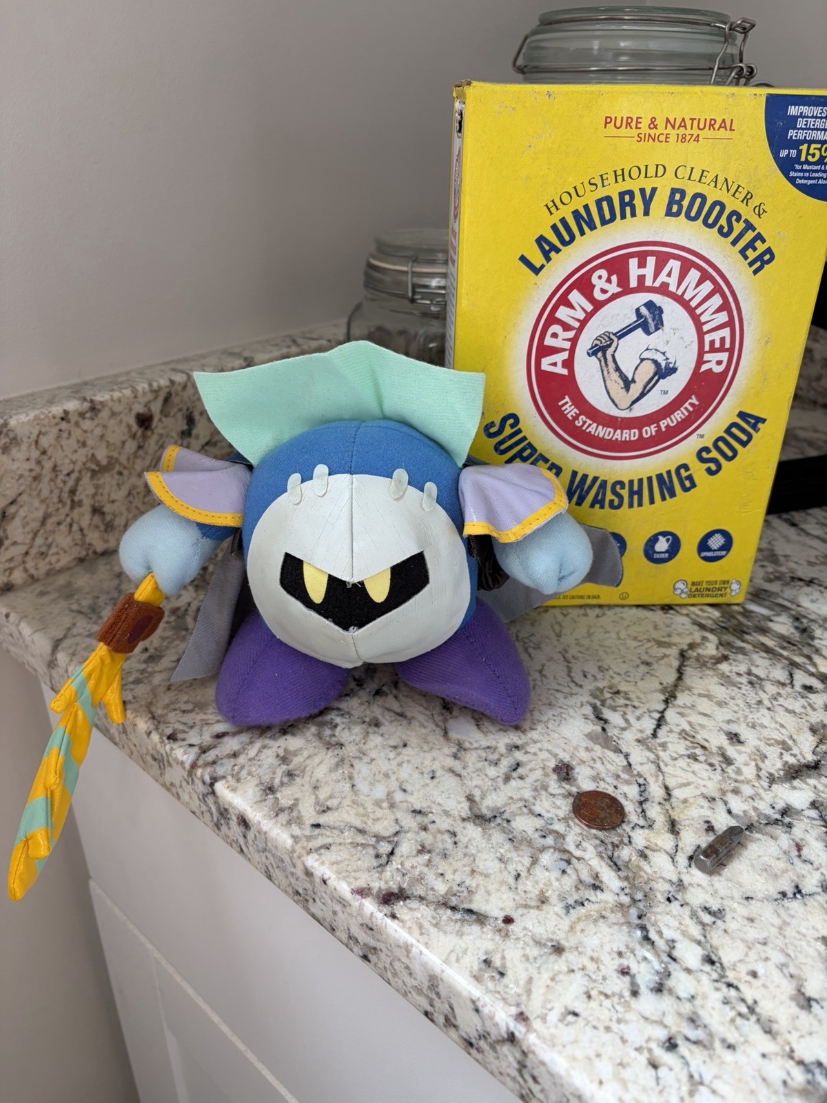 Vintage 2002 Kirby Meta Knight Plush Banpresto Japan UFO Prize KB01-0018 Rare Vintage 2002 Kirby Meta Knight Plush Banpresto Japan UFO Prize KB01-0018 Rare