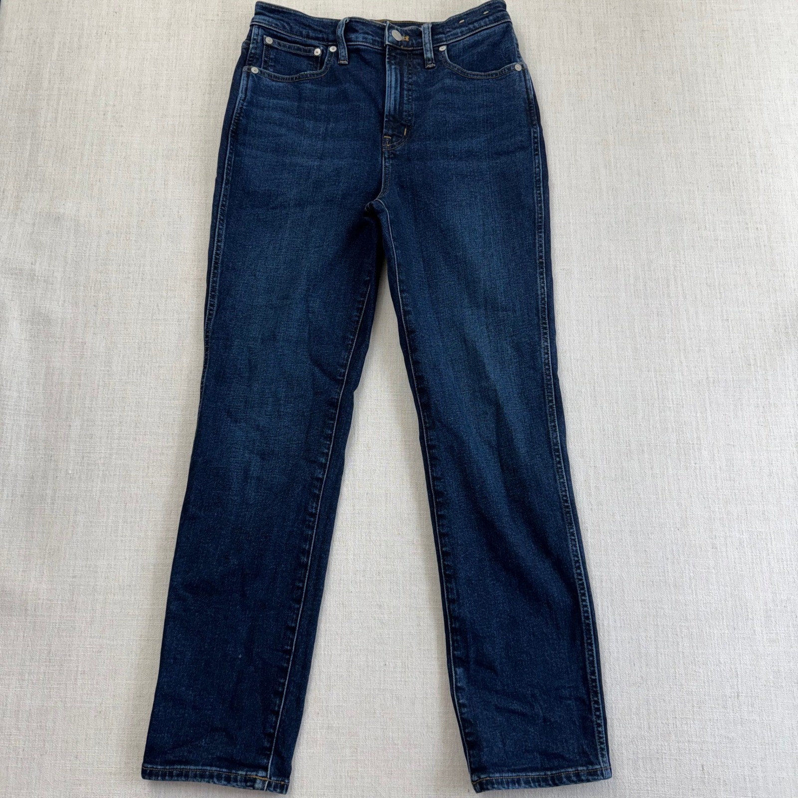 Madewell The Perfect Vintage Jean Dark Wash High Rise Straight Leg Denim Madewell The Perfect Vintage Jean Dark Wash High Rise Straight Leg Denim