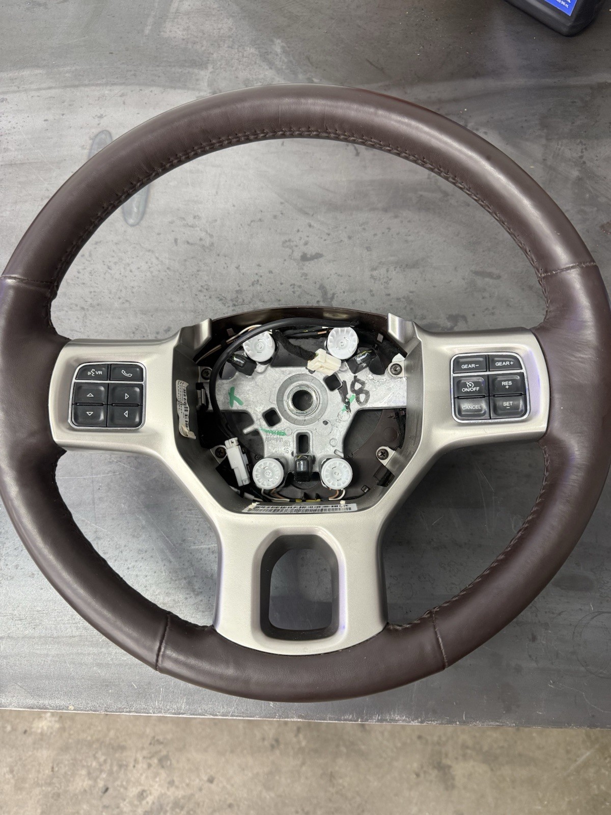 2013-2018 Ram 1500-5500  Heated Steering Wheel Leather Brown Laramie