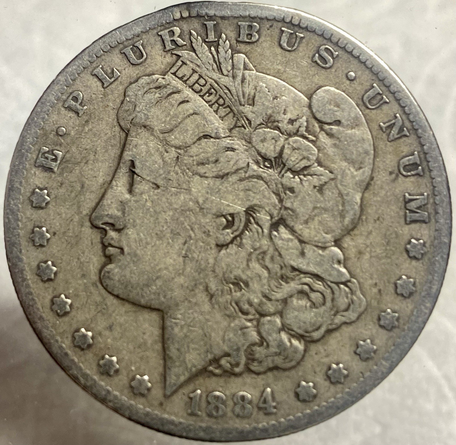 1884 S Silver Morgan Dollar Better Date Lower Mintage 3,200,000 Genuine US Coin 1884 S Silver Morgan Dollar Better Date Lower Mintage 3,200,000 Genuine US Coin