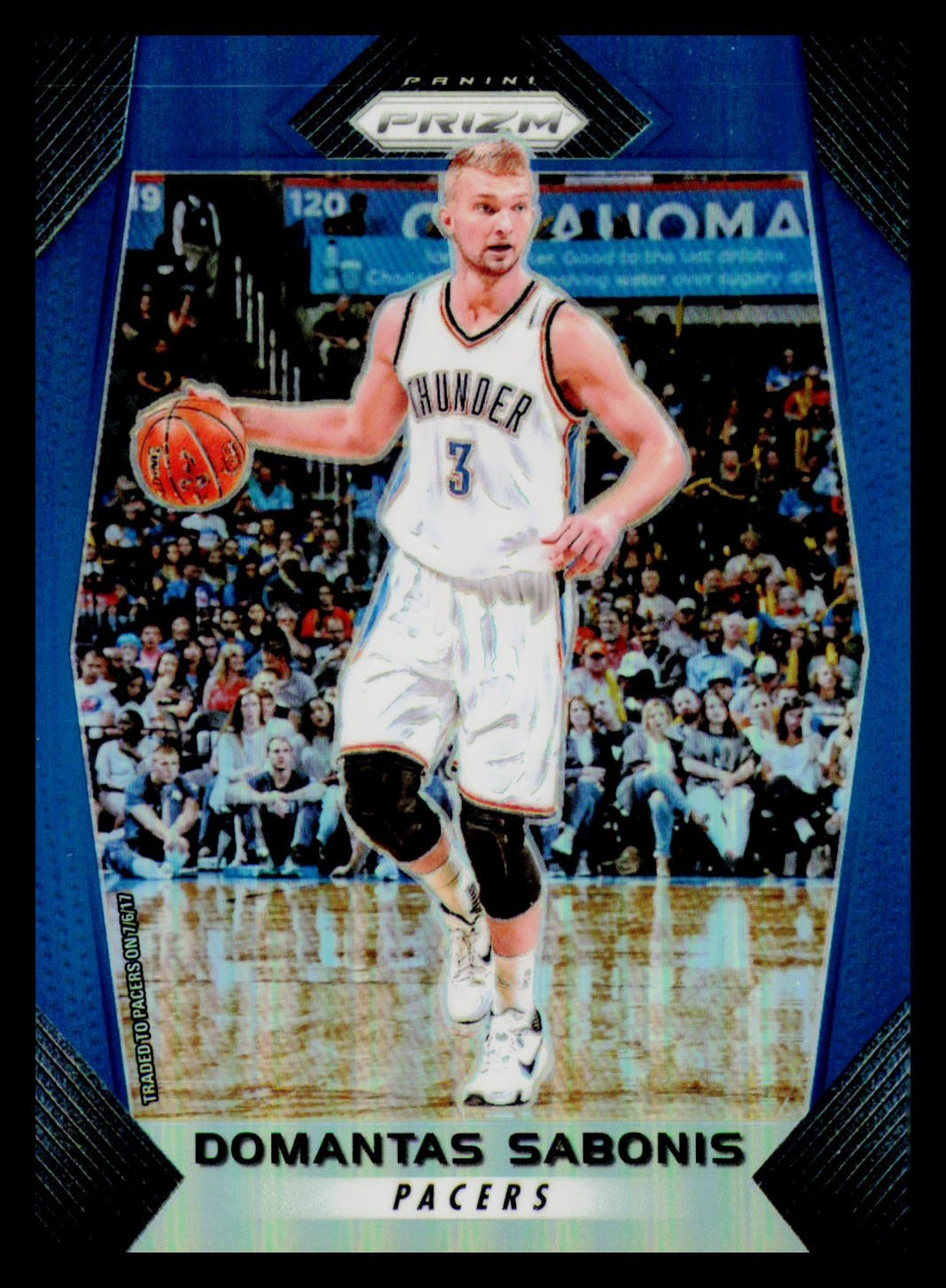 2017-18 Panini Prizm Domantas Sabonis #228 Blue Prizms #\'d 048/199 