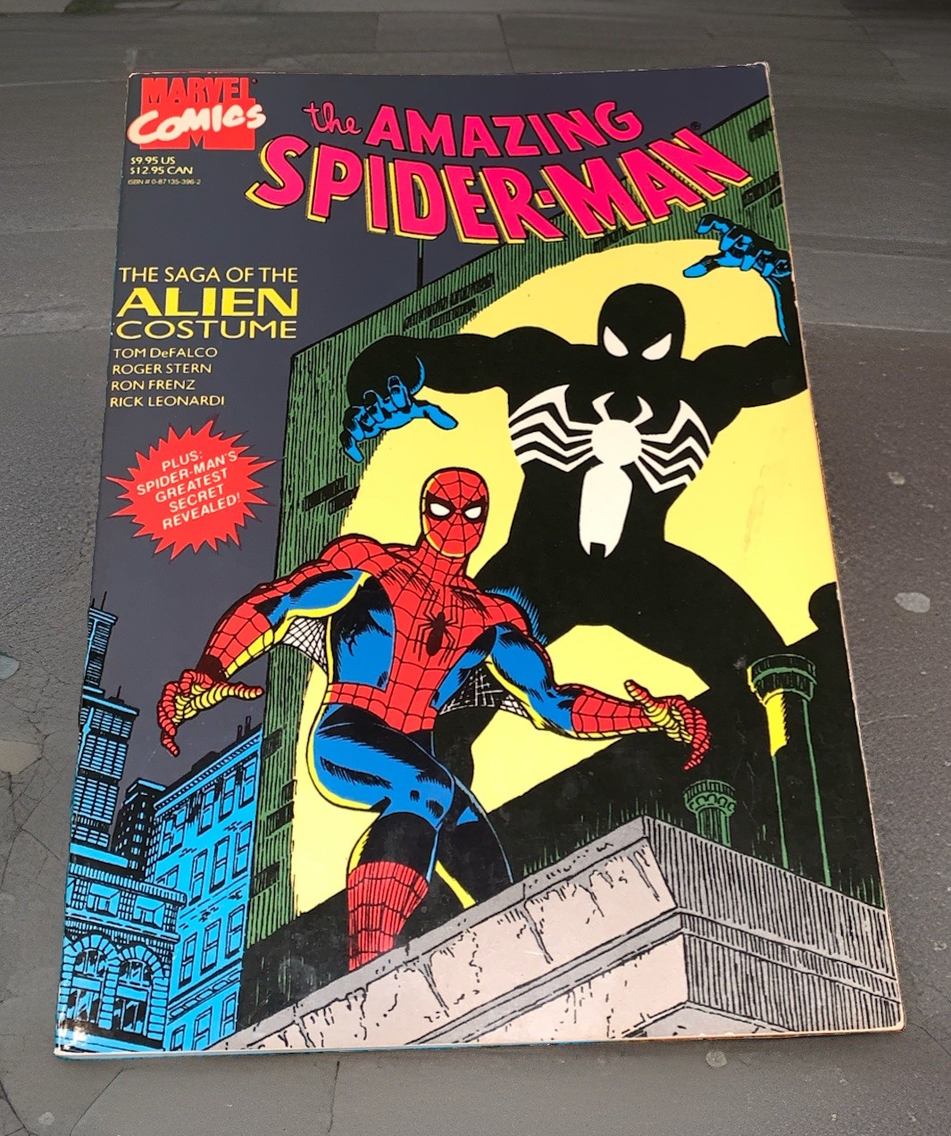 The Amazing Spider-Man Saga Of The Alien Costume PB 1992 Vintage