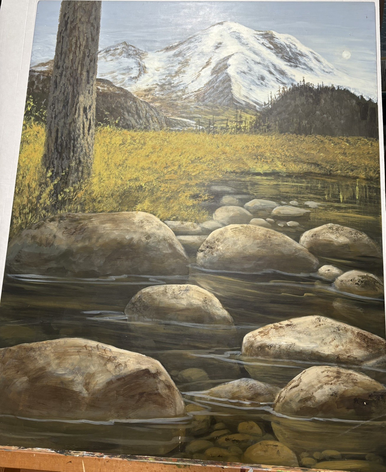 Unique PNW Artist Original Painting Landscape oil - XL sized -NICE Unique PNW Artist Original Painting Landscape oil - XL sized -NICE