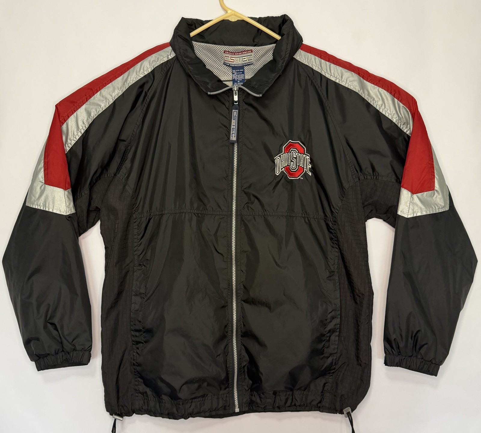 Vintage Ohio State Buckeyes Full Zip Jacket Windbreaker Crable Sportswear Medium Vintage Ohio State Buckeyes Full Zip Jacket Windbreaker Crable Sportswear Medium