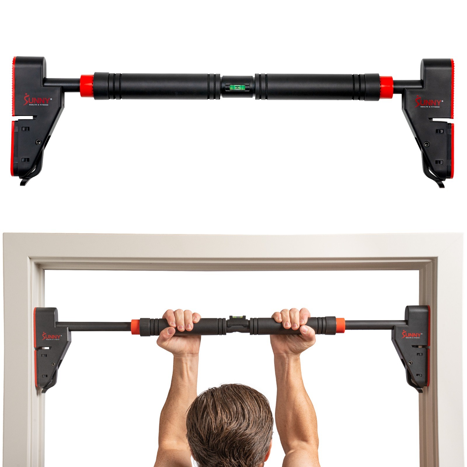 Sunny Health & Fitness Adjustable Door Mount Pull Up Bar Sunny Health & Fitness Adjustable Door Mount Pull Up Bar