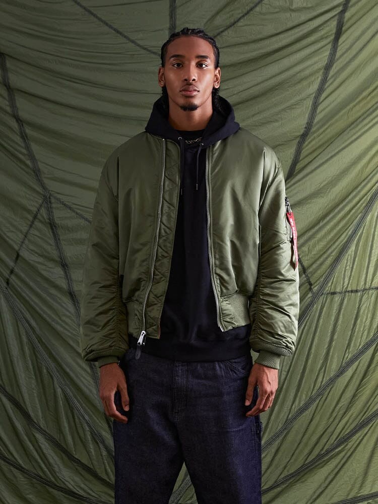 ALPHA INDUSTRIES *HERITAGE* MA-1 SAGE- NEW WITH TAGS- I\'M A LICENSED DEALER