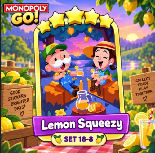 MONO-POLY Golden Blitz Golden Stickers 5✨Lemon Squeezy & 5✨Tinfoil Hats MONO-POLY Golden Blitz Golden Stickers 5✨Lemon Squeezy & 5✨Tinfoil Hats