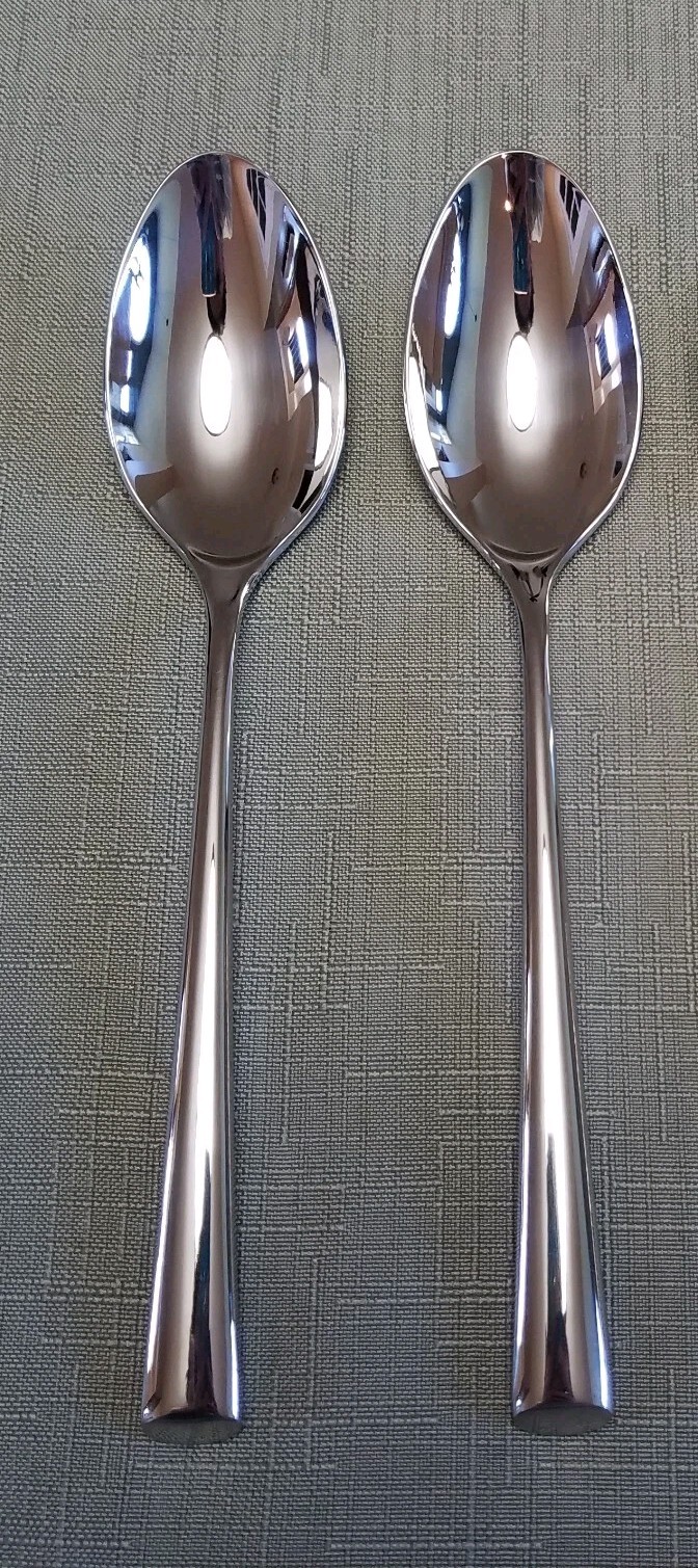 2 Pc. Dansk BISTRO CAFE Teaspoon Stainless Steel Flatware NEW 2 Pc. Dansk BISTRO CAFE Teaspoon Stainless Steel Flatware NEW