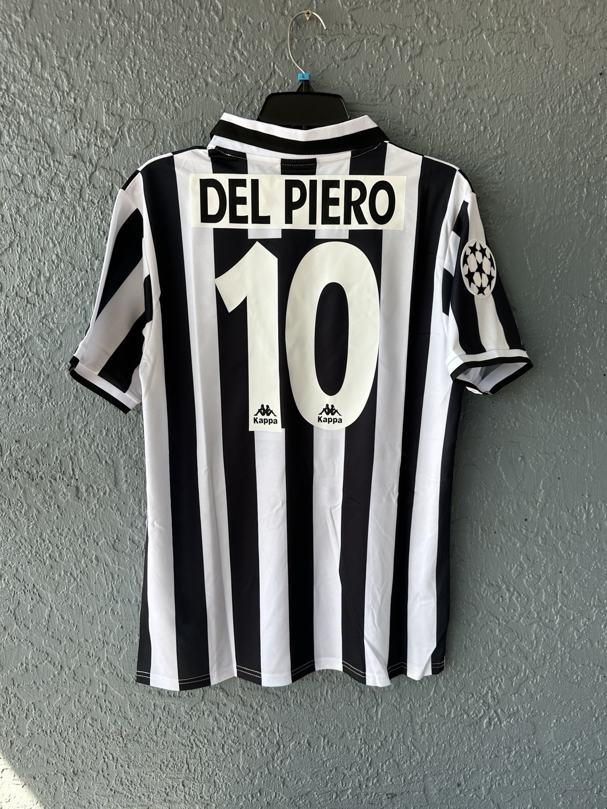 Juventus Del Piero Retro Jersey White Size XL Fit