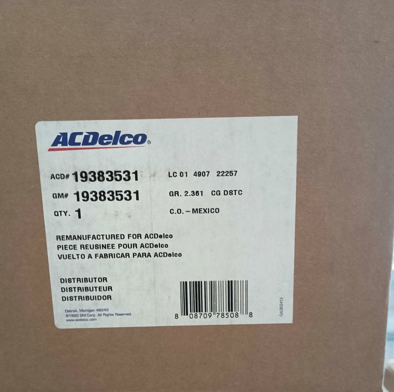 Ac Delco Optispark LT1 95/96 Chevy impala Ss Roadmaster, Caprice, Ignition