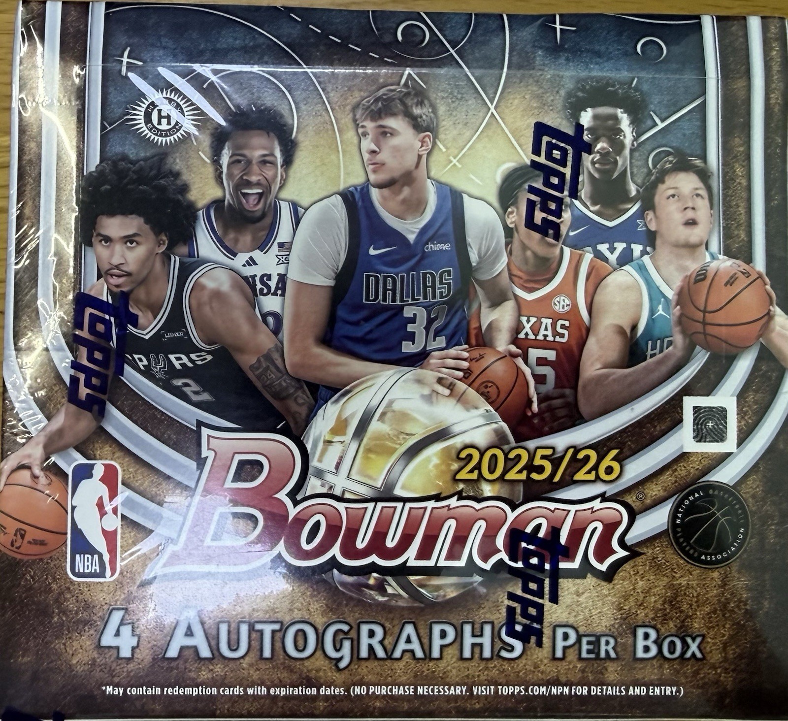 2025-26 Bowman NBA Basketball Factory SEALED JUMBO Hobby Box 4 Auto
