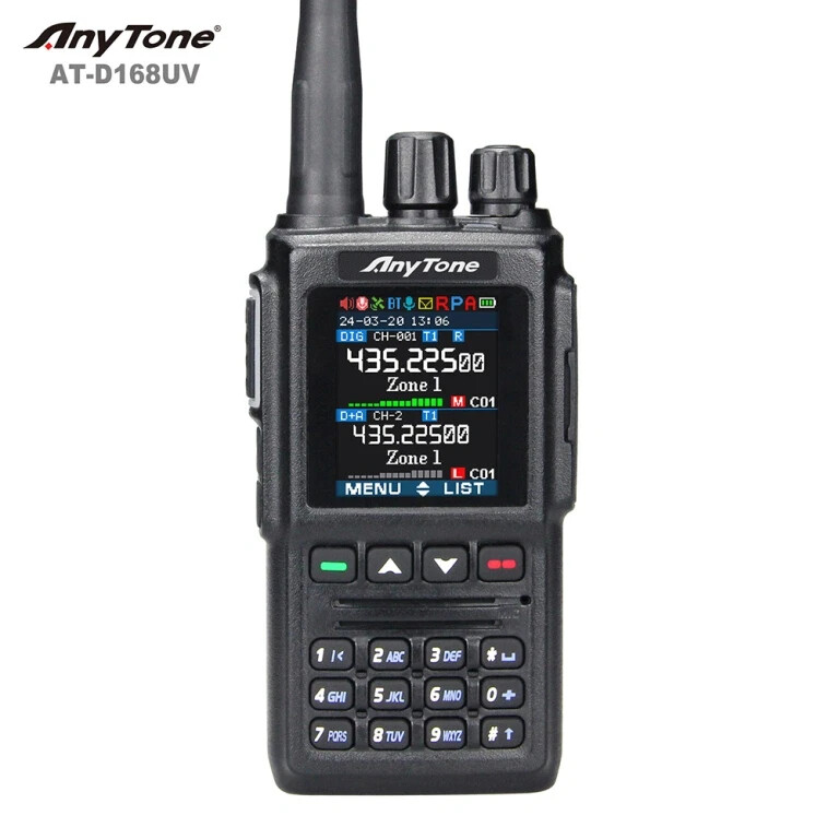 Anytone AT-D168UV Digital DMR Dual-band Handheld Commercial Radio-US Seller