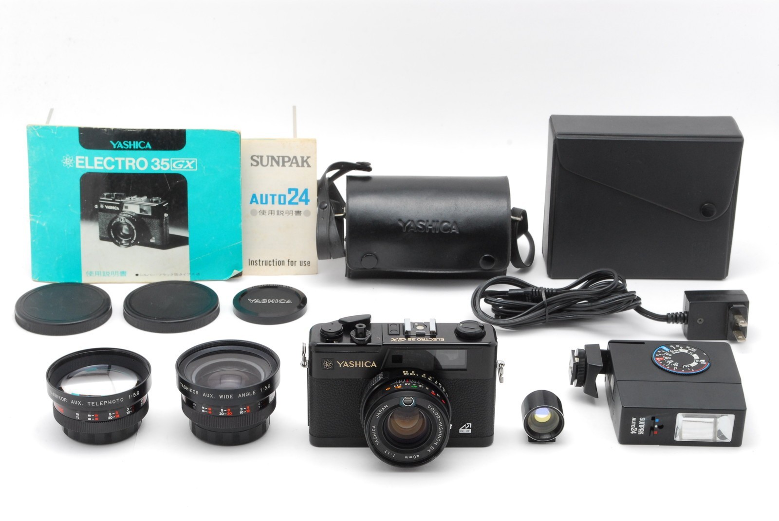 Read【EXC+5】Yashica Electro 35 GX  + SUPAK AUTO24 + Aux Telephoto WideLens JAPAN