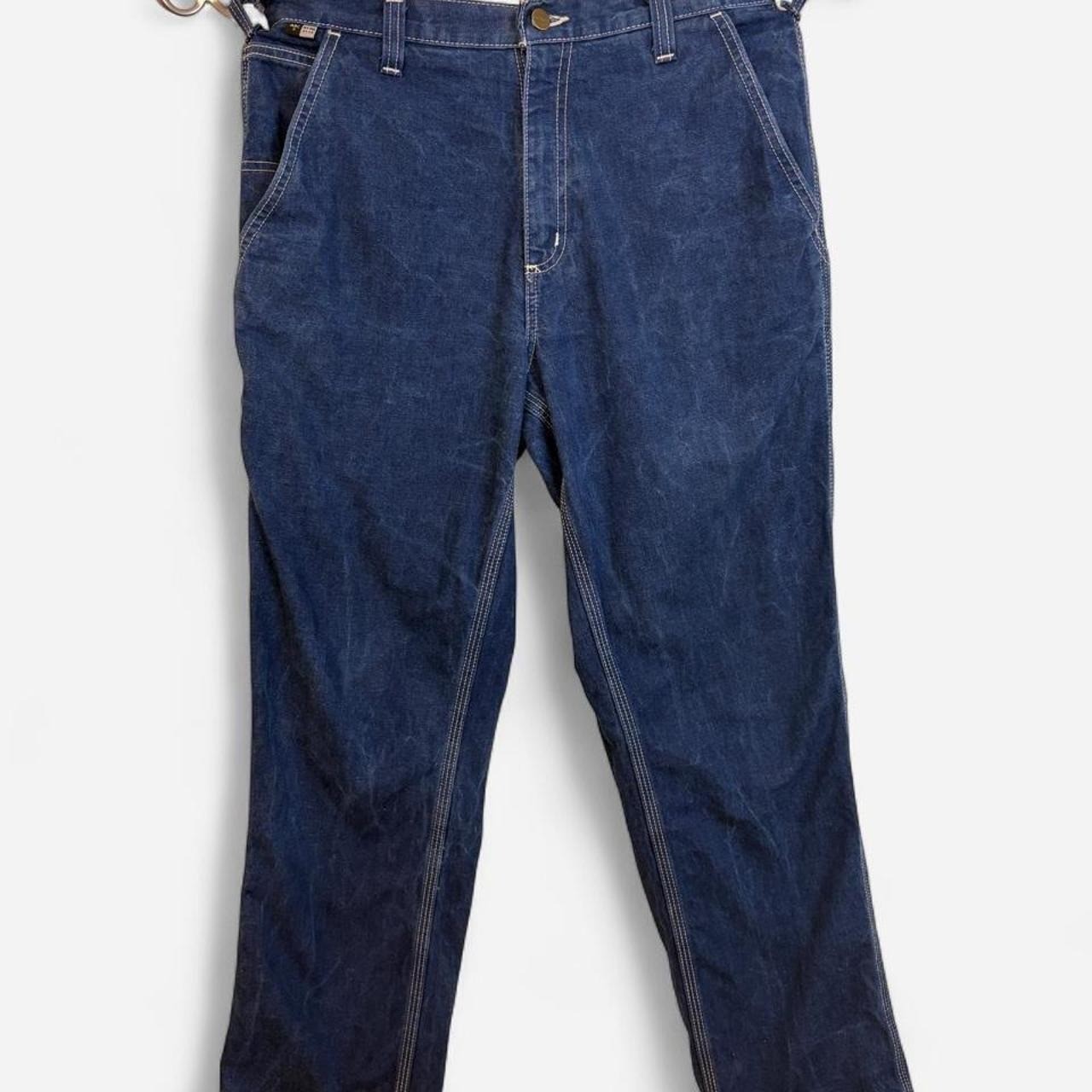Carhartt FR Carpenter Jeans Denim Work Pants 32x32 Blue Mens Carhartt FR Carpenter Jeans Denim Work Pants 32x32 Blue Mens