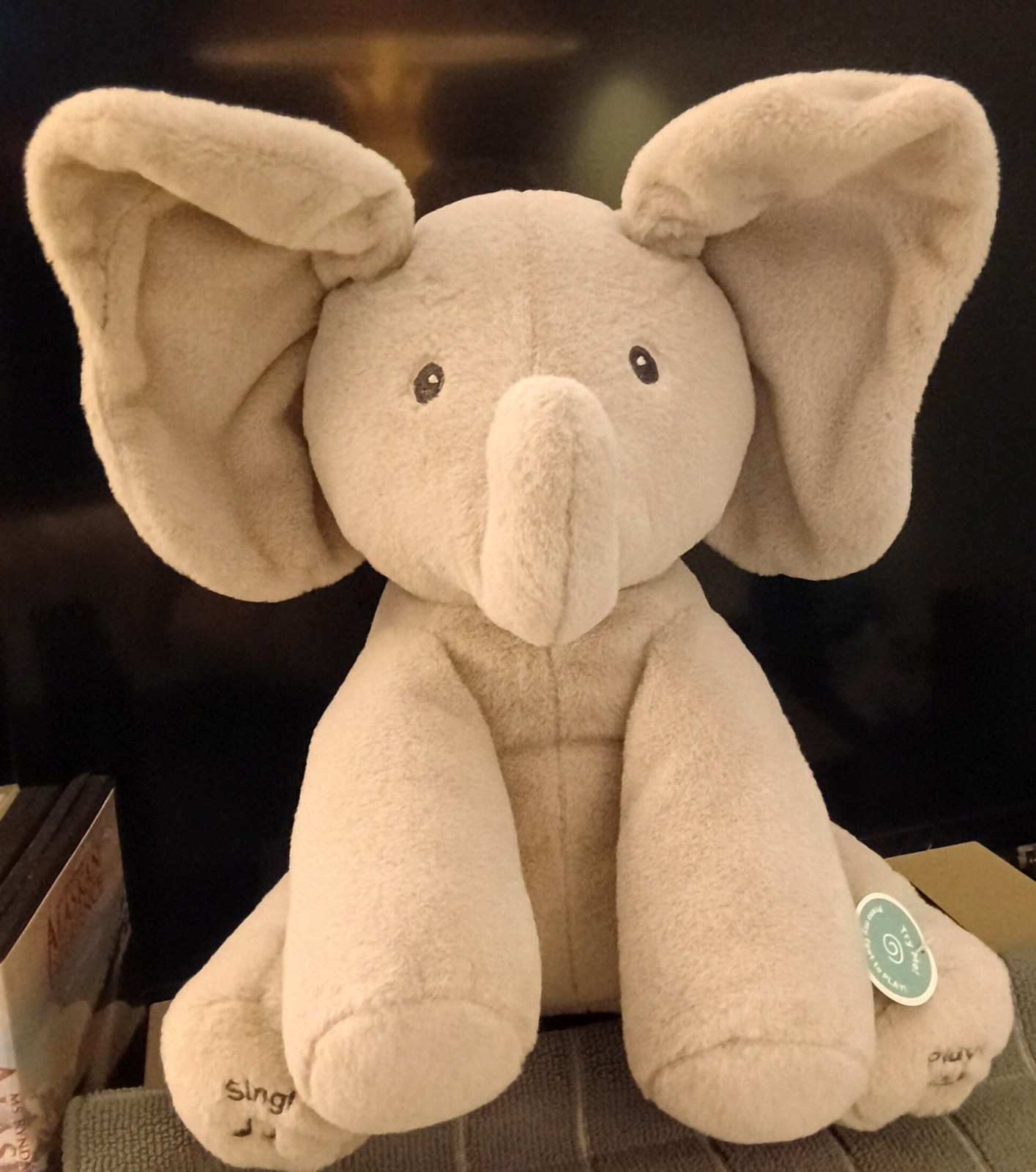 NEW Baby Gund Animated Floppy The Elephant Peek a Boo & Talk/Sing 12\ NEW Baby Gund Animated Floppy The Elephant Peek a Boo & Talk/Sing 12\