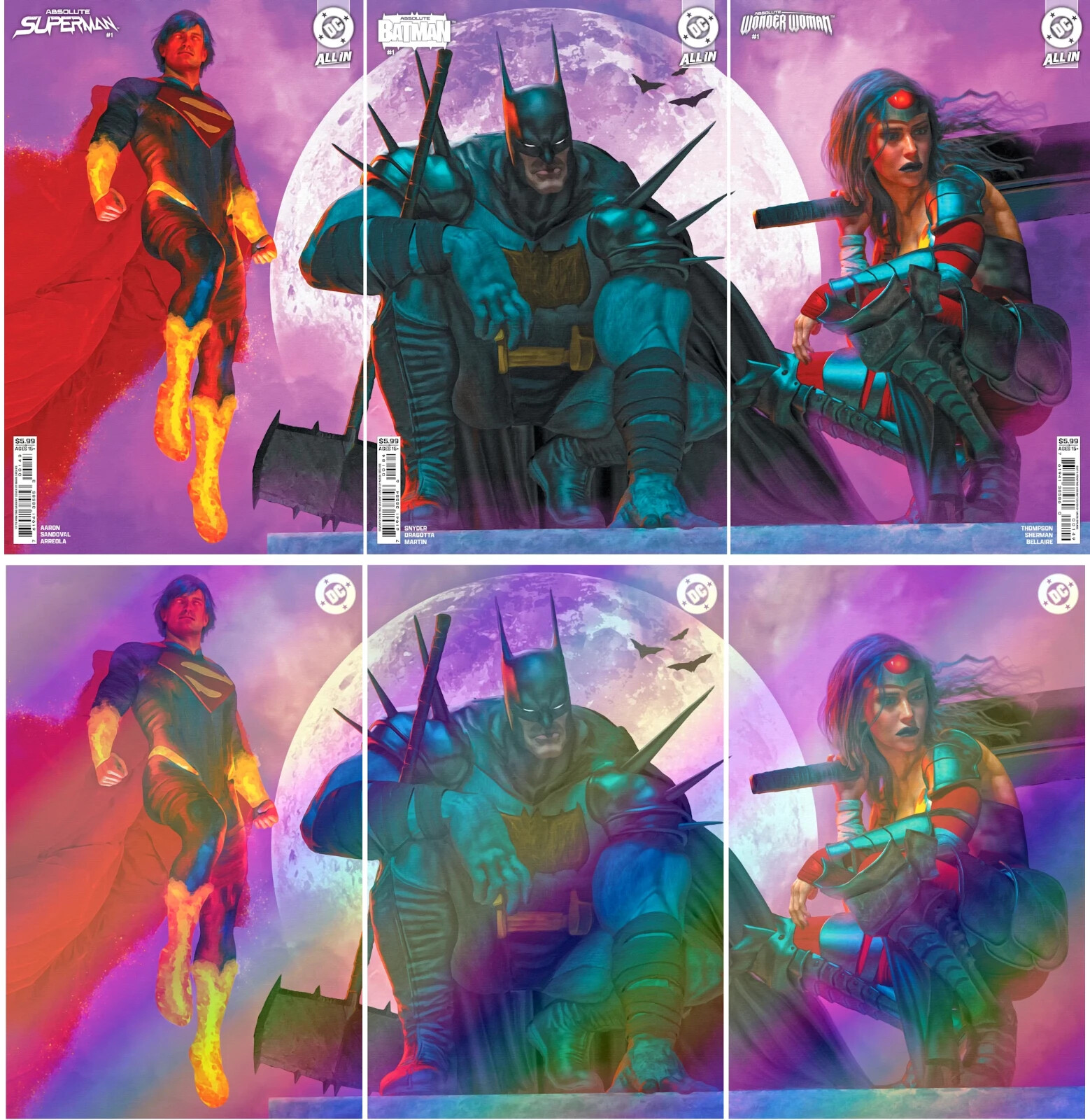 ABSOLUTE BATMAN/WONDER WOMAN/SUPERMAN #1 (MARK SPEARS CONNECTING SET OF 6)