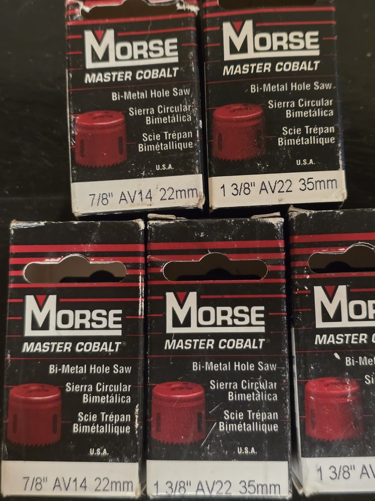  MORSE Master Cobalt  Bi Metalholw Saw qnty 5