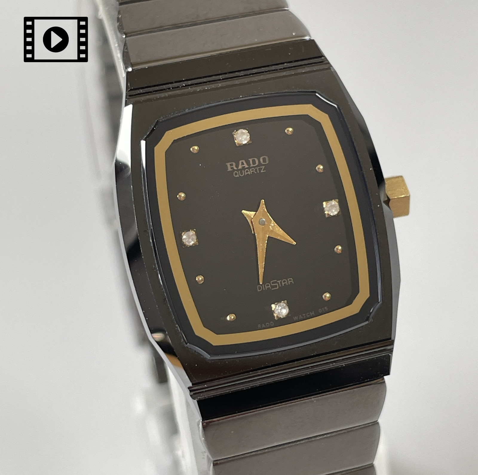Rado Diastar 133.9540.3 [US Stock] Vintage Quartz 4 Diamond Ladies Watch *N.Mint