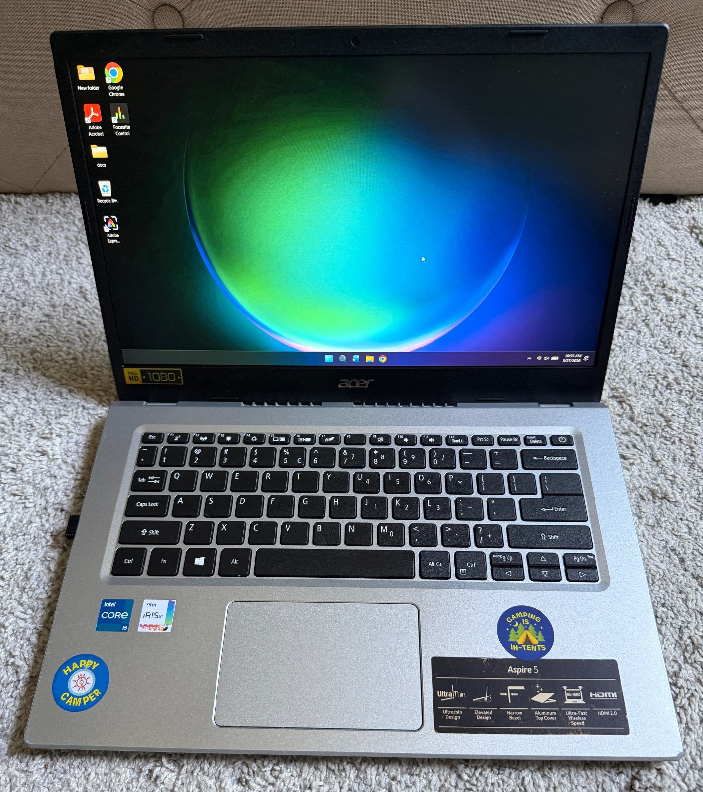 ACER ASPIRE 5 A515-56-50RS CORE i5 1135G7 / 2.4 GHz Windows 11 8 GB RAM