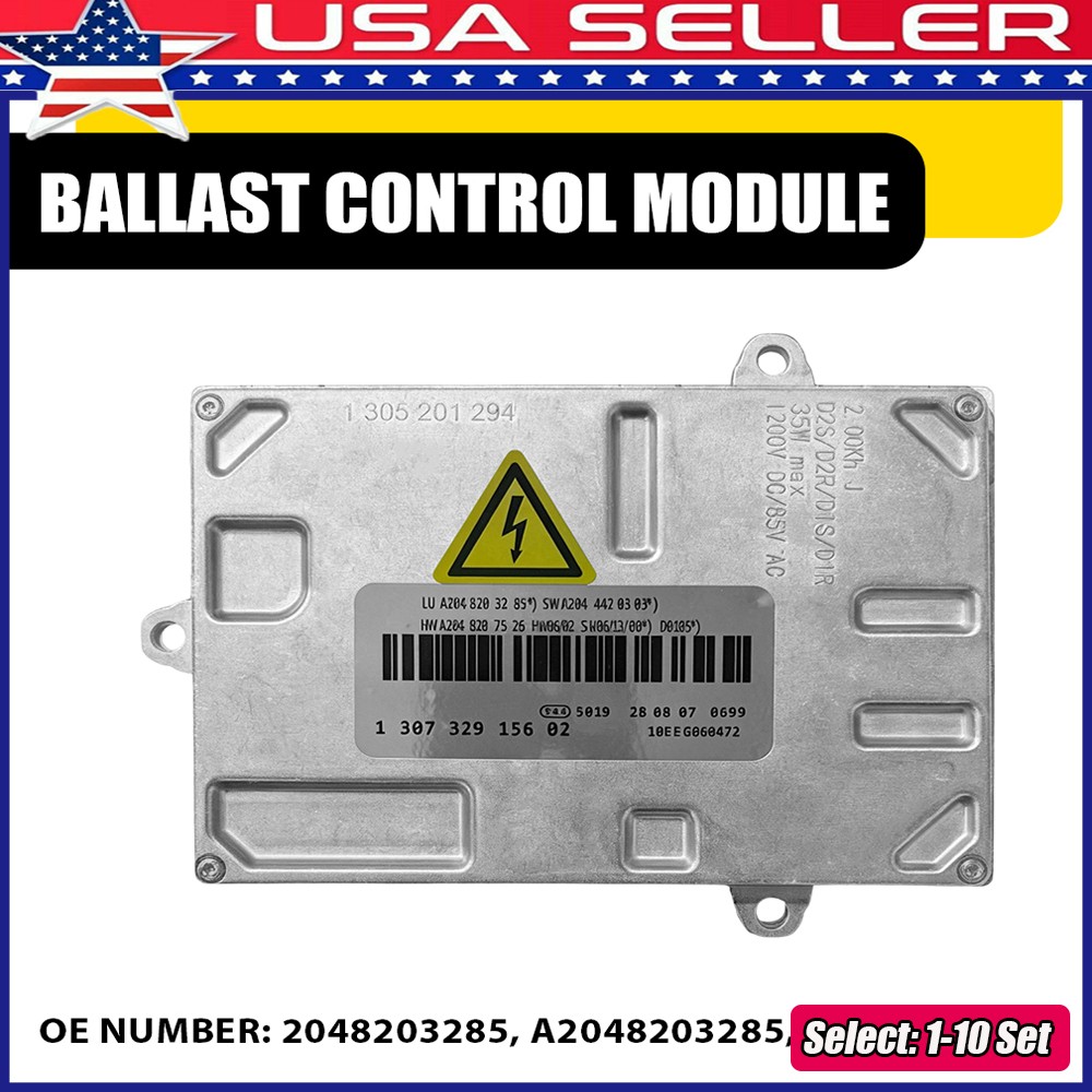 1-10x Xenon HID Headlight Ballast A2048203285 For Mercedes-Benz C300 W204 08-09