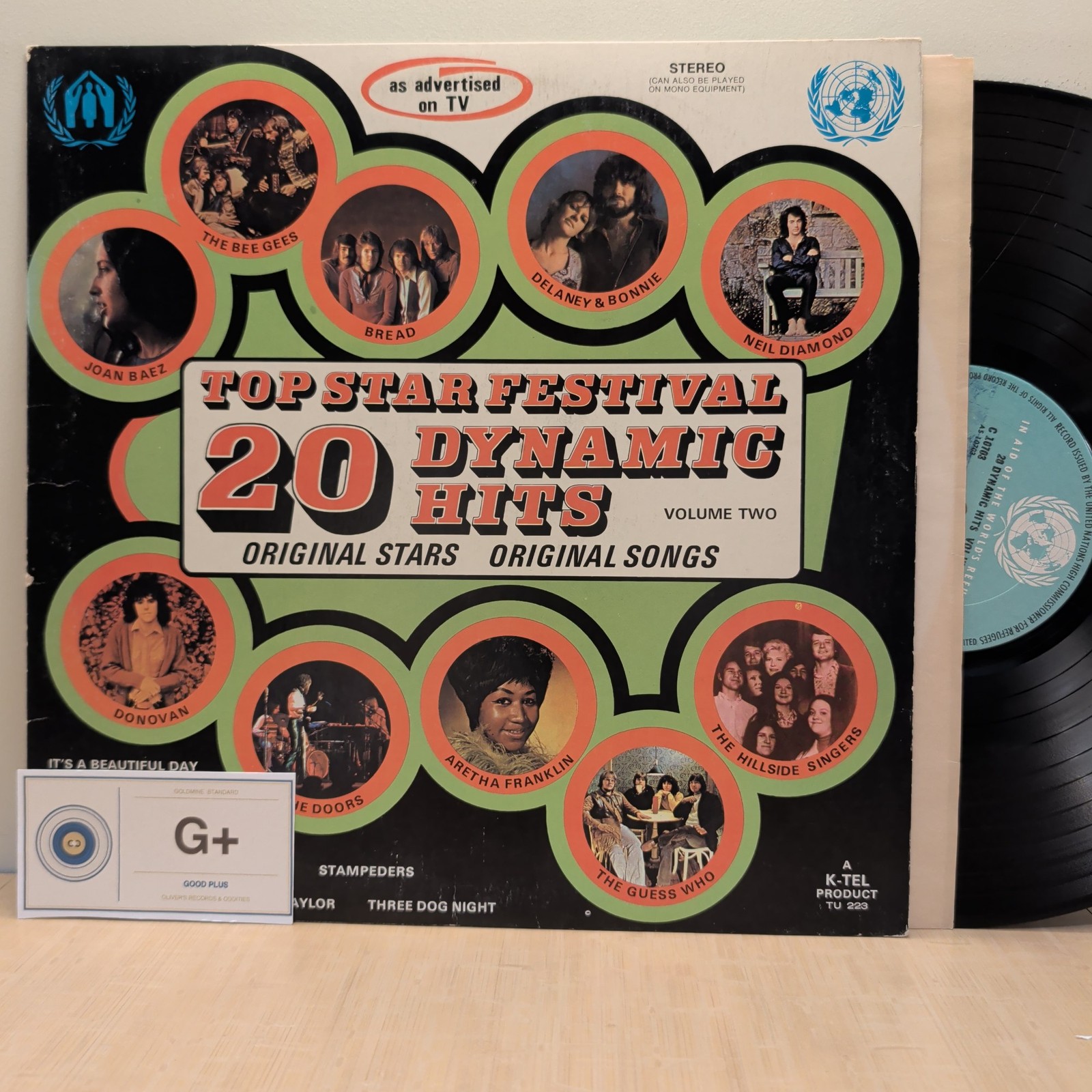 Top Star Festival 20 Dynamic Hits Vol 2 | Bee Gees Osmonds | Vinyl LP | G+/VG+