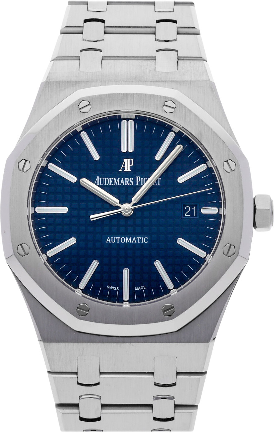 Audemars Piguet Royal Oak Blue Men's Watch - 15400ST.OO.1220ST.03