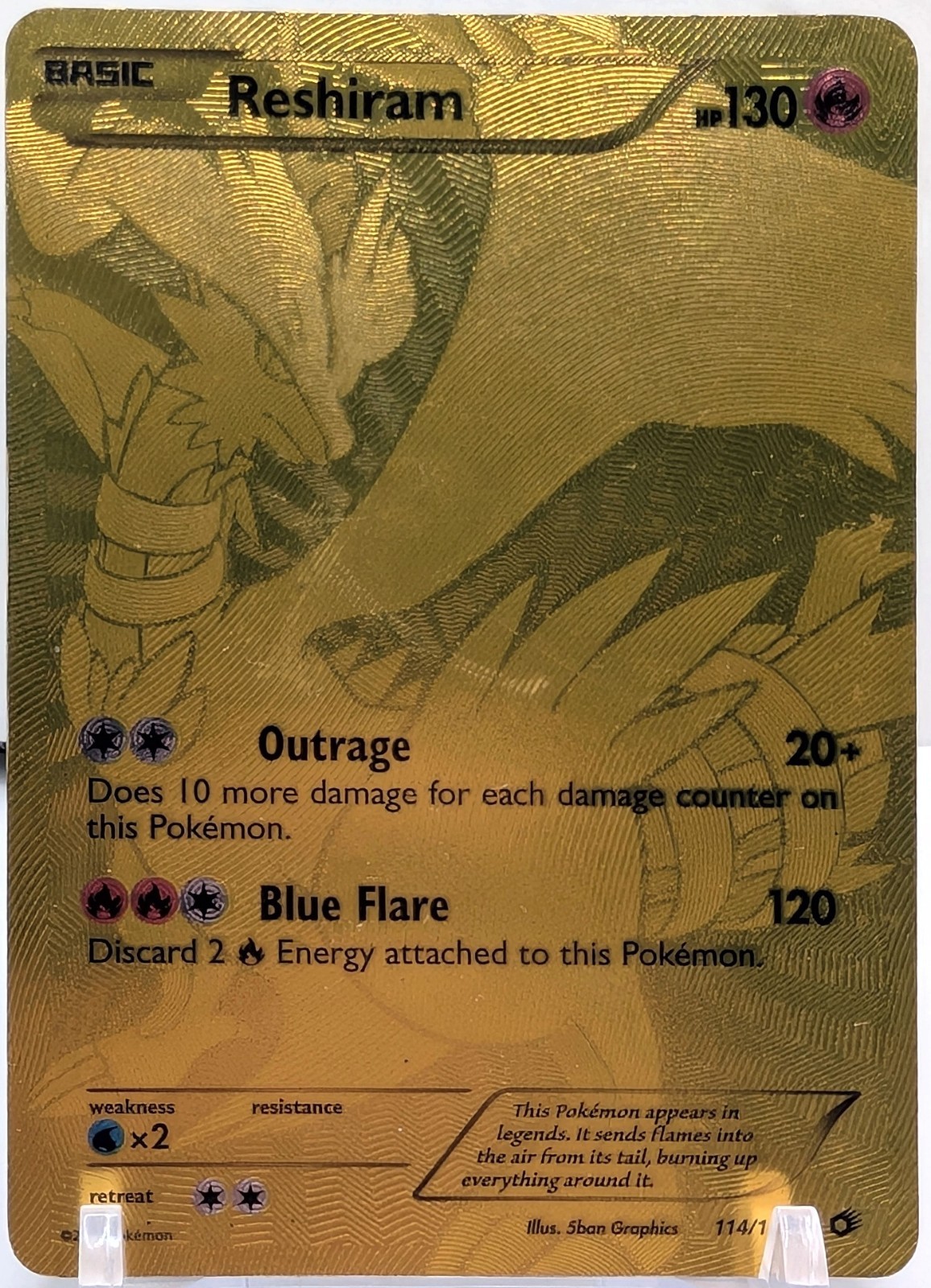 Legendary Treasures Reshiram 114/113 Secret Rare Pokemon