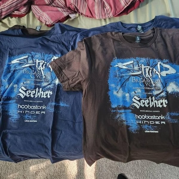 Staind Break The Cycle Tour 2026 Shirt, 25th Anniversary Rock Band Tee