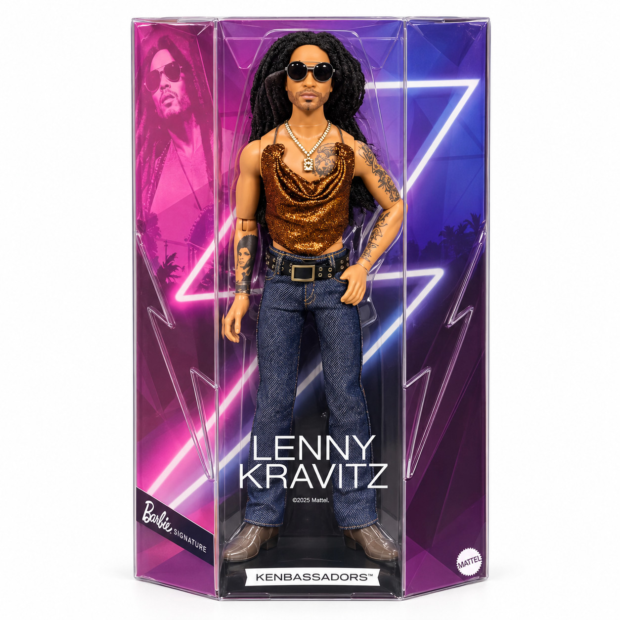 Lenny Kravitz Barbie (shipping Wednesday Sept 16th)