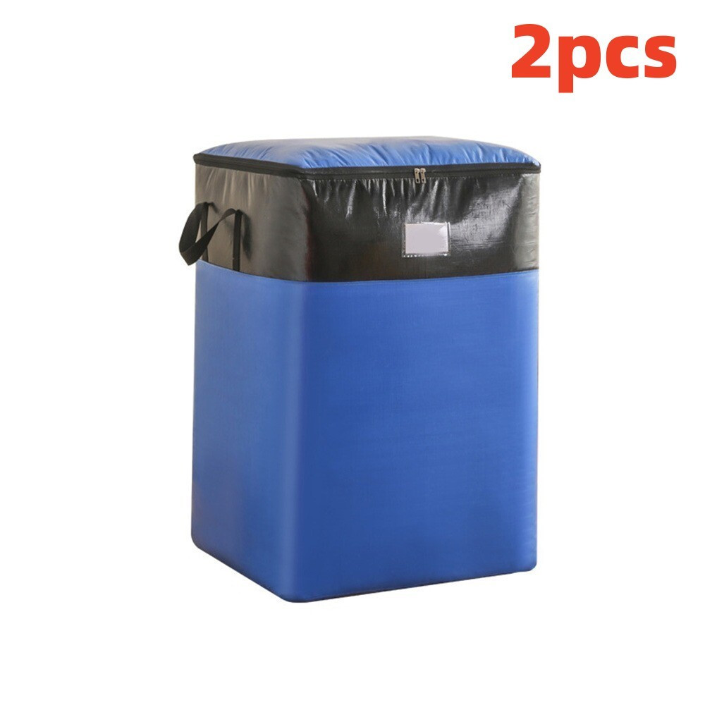 2PCS 180L Extra Large Moving Bags Heavy Duty Storage Tote - Space Saving