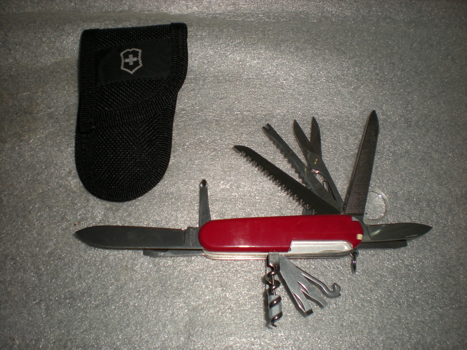 OEM Victorinox Officier Suisse Red Swiss Made Army Knife Multi Tool Saw Scissors OEM Victorinox Officier Suisse Red Swiss Made Army Knife Multi Tool Saw Scissors