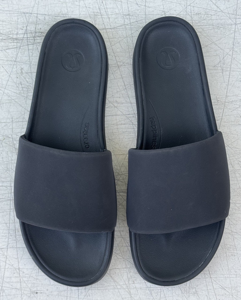Lululemon Restfeel Black Foam Slide-on Sandal Shoes Mens Size 13 NEW NO BOX