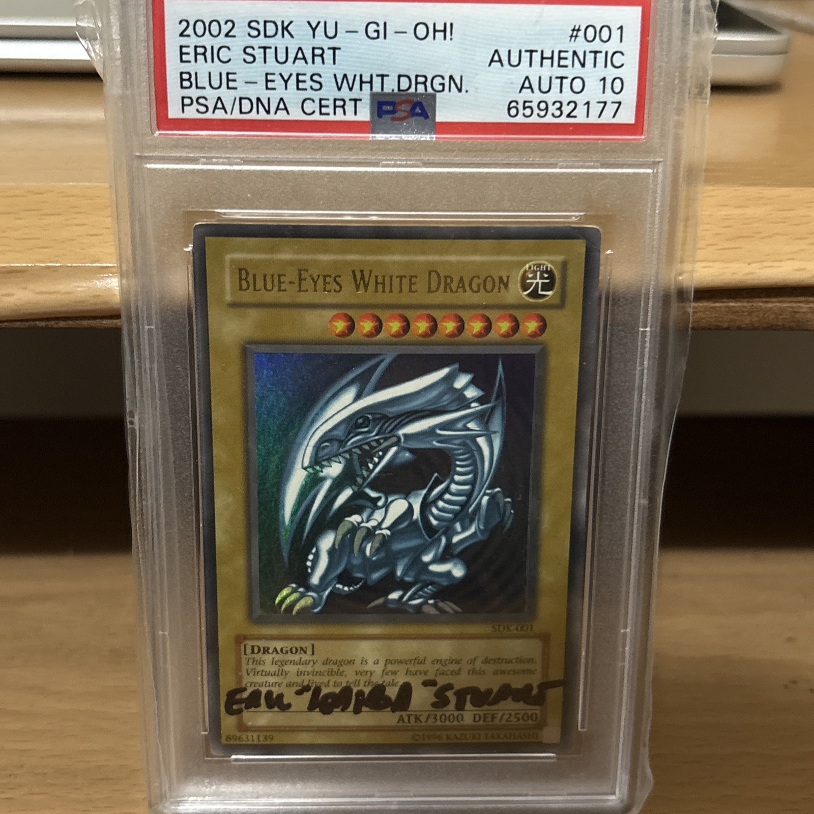 Blue eyes white dragon SDK autographed 