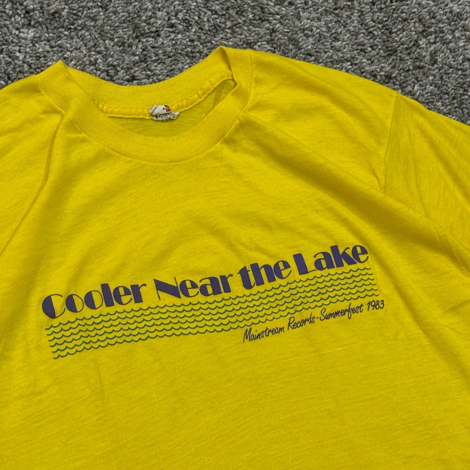 True Vintage 1983 Screen Stars Mainstream Records Summerfest TShirt Mens XL RARE