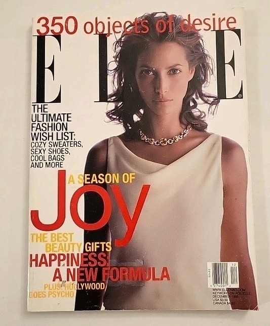 ELLE Magazine Vintage December 1998 Season Of Joy - Very Good - No Label 