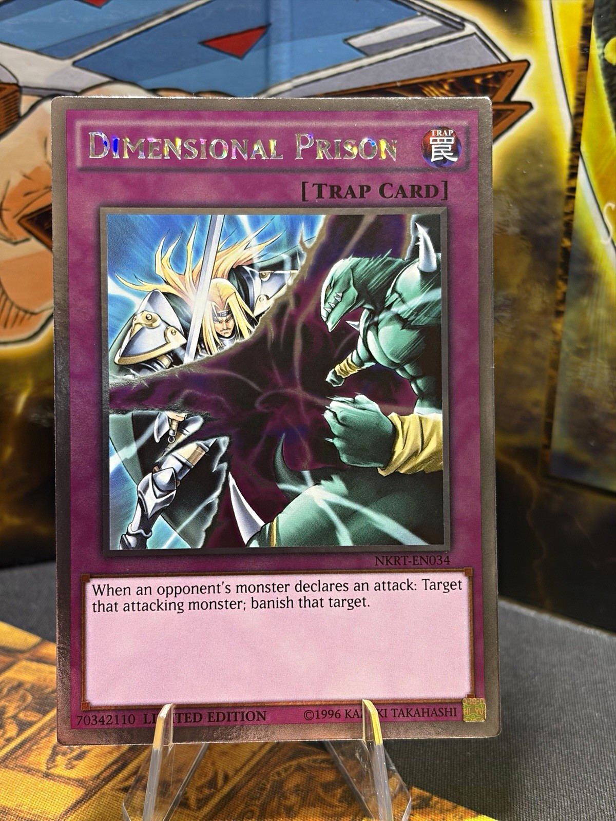 Yu-Gi-Oh Dimensional Prison NKRT-EN034 Limited Edition Holo Trap (EN) Yu-Gi-Oh Dimensional Prison NKRT-EN034 Limited Edition Holo Trap (EN)