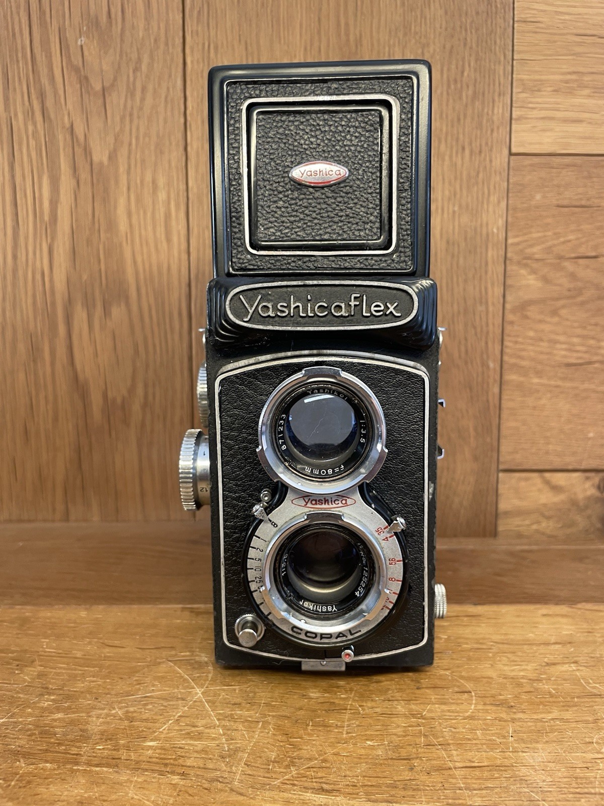*Near Mint* Yashica Yashicaflex Model C TLR 6x6 Camera 80mm F/3.5 Lens From JPN