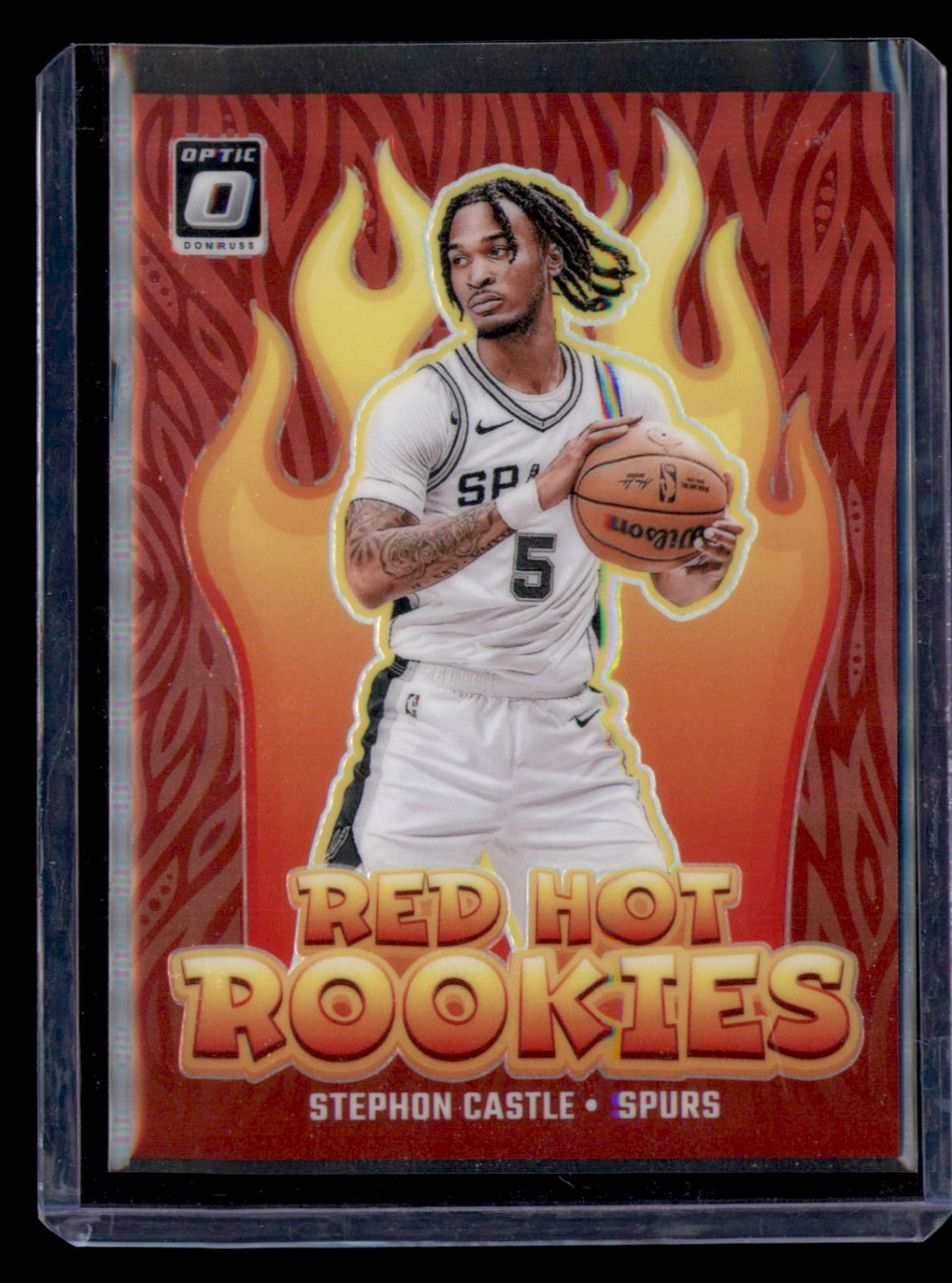 2024-25 Panini Donruss Optic - Red Hot Rookies Stephon Castle #13 Red Prizm /99