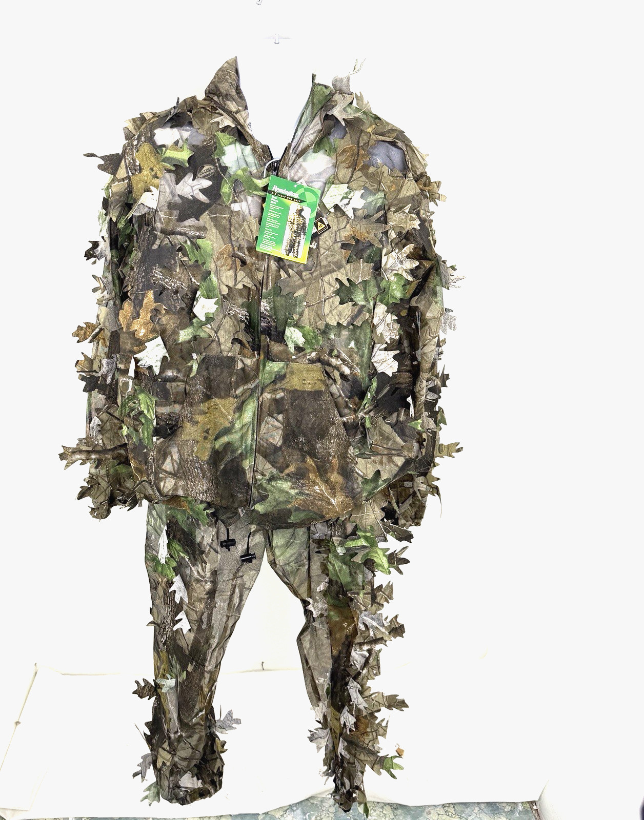 Remington Underbrush 3D Leafy Camo Suit Realtree Hardwood Green Size L/XL NOS