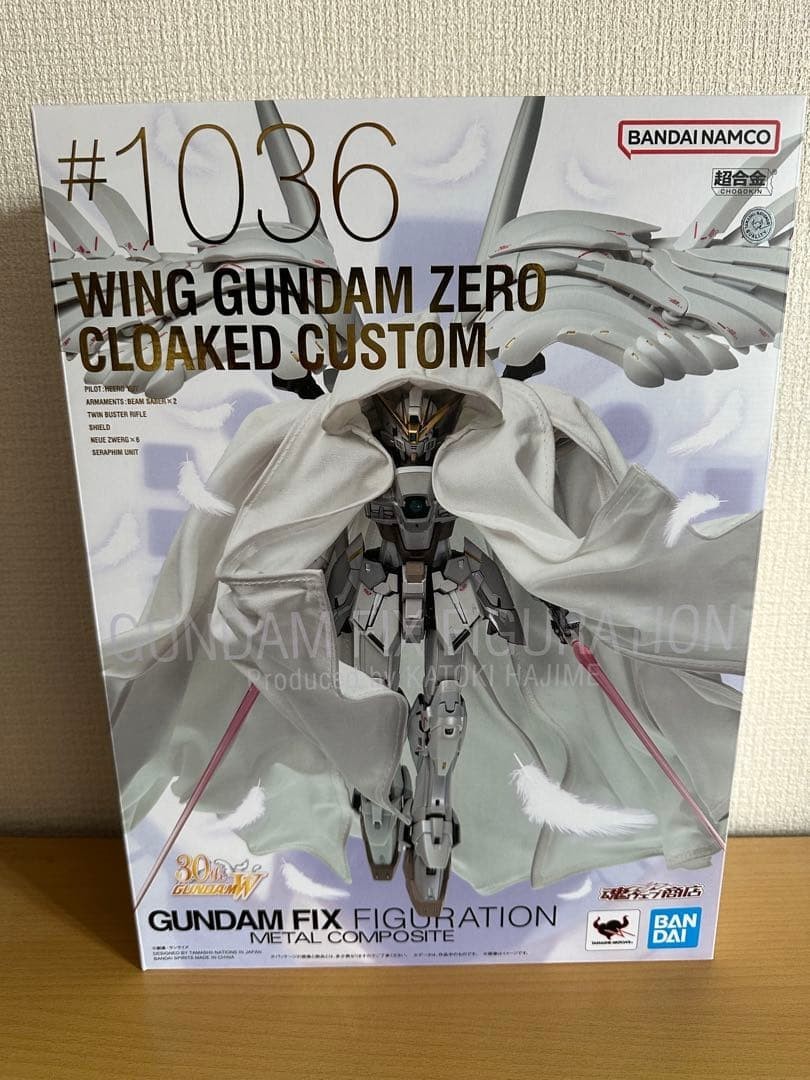 GFFMC Wing Gundam Zero Cloaked Custom EW Metal Composite P-Bandai in hand