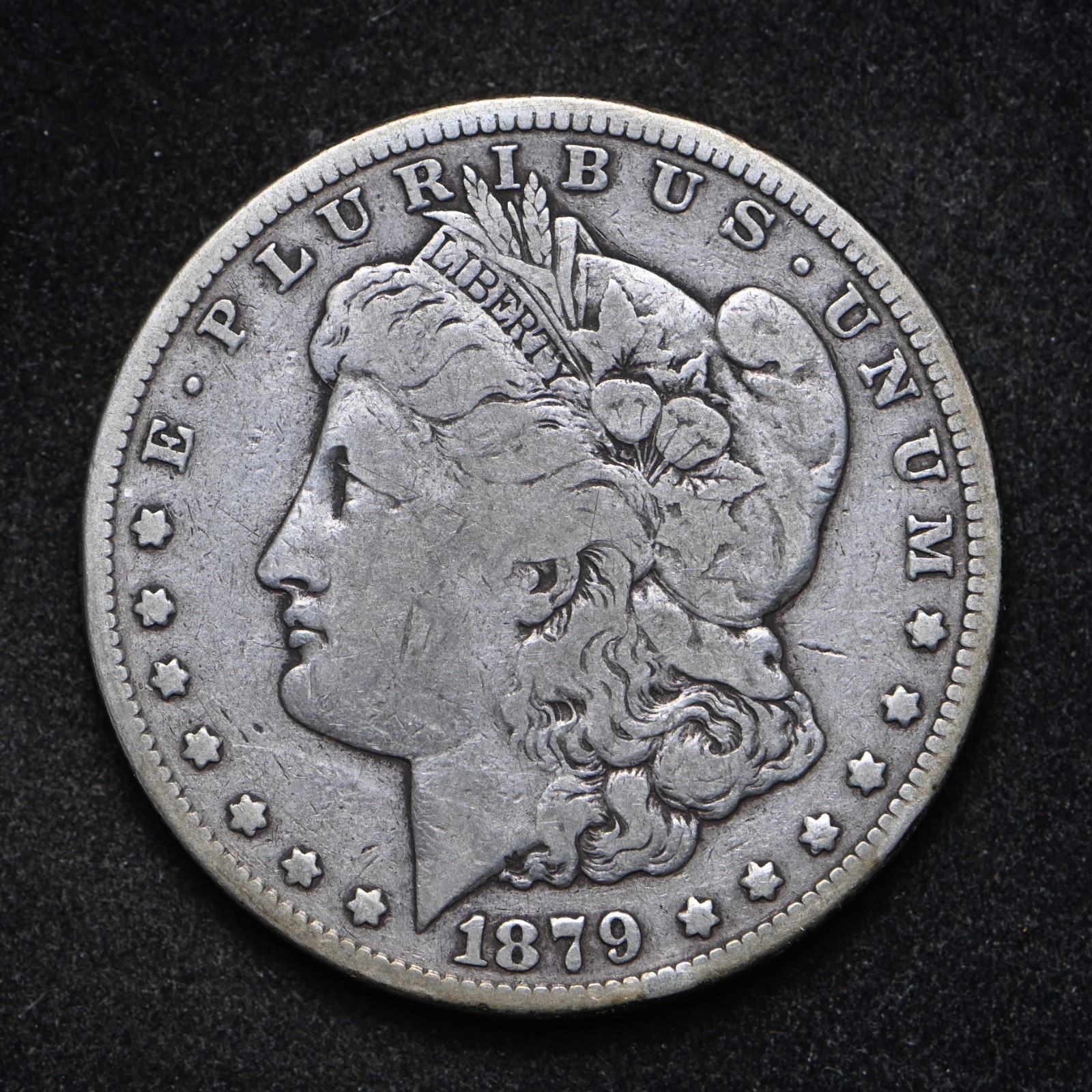 1879-S (rev 78) Morgan Silver Dollar Fine (cn17586)