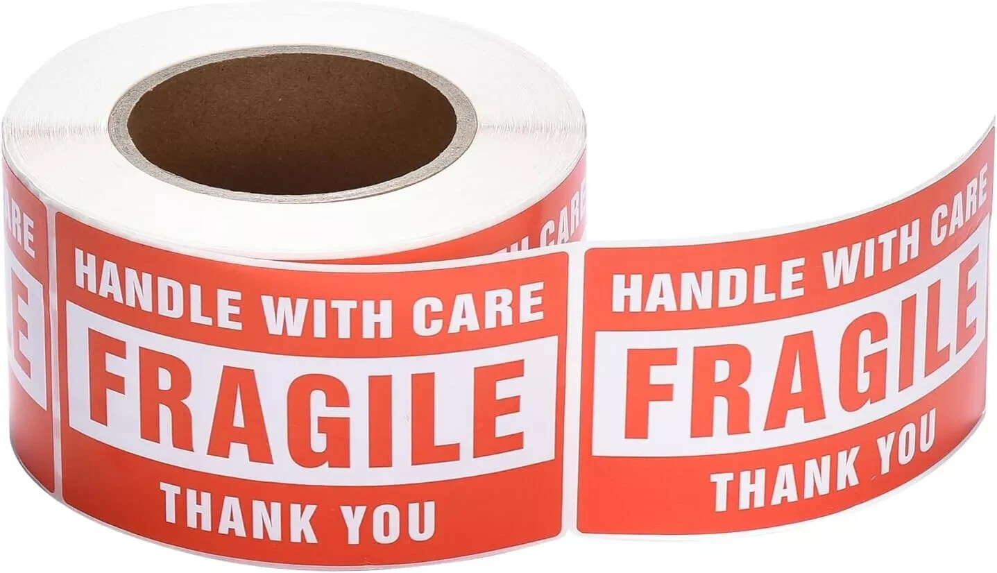 Fragile Stickers 1 Roll 500 2