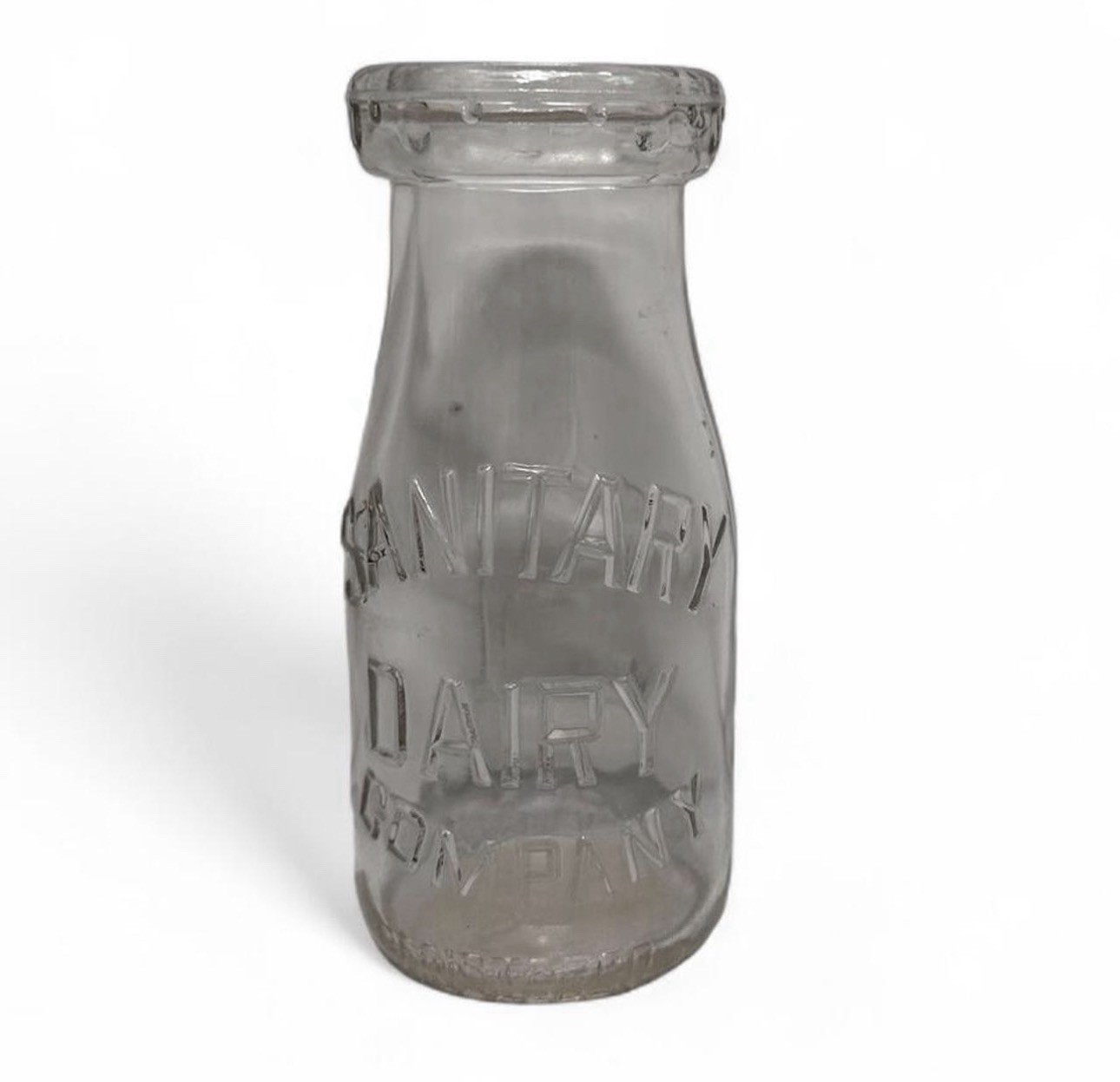 Half Pint Sanitary Dairy Company Milk Bottle — VINTAGE Half Pint Sanitary Dairy Company Milk Bottle — VINTAGE