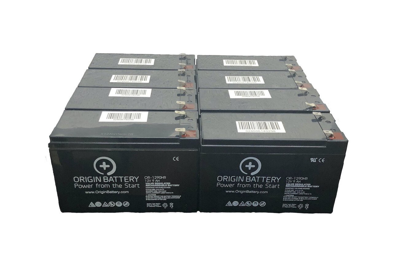 APC SUA3000RMXL3U Battery Kit - 8 Pack 12V 9AH High-Rate UPS Series