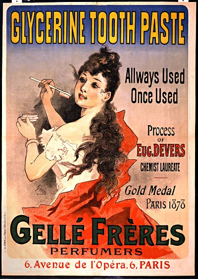 Vintage Gellé Frères Glycerine Tooth Paste Poster - 24x32 Art Print Vintage Gellé Frères Glycerine Tooth Paste Poster - 24x32 Art Print