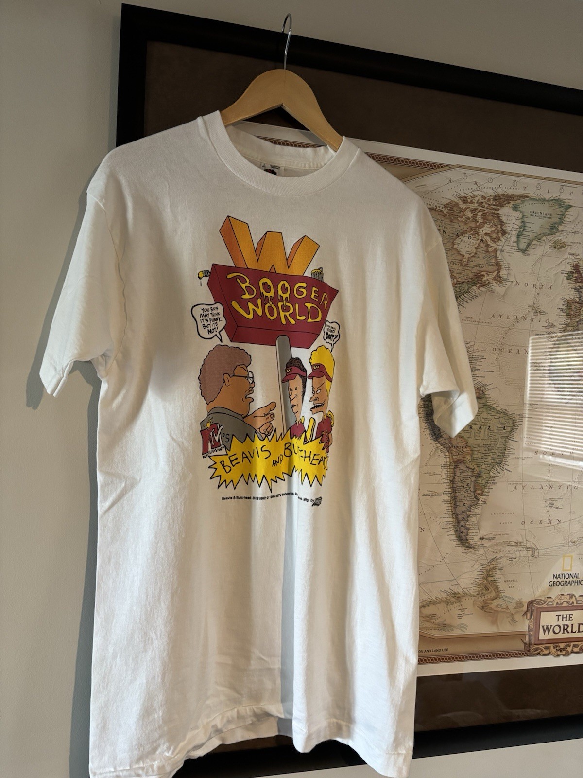 Vintage Comic Images Beavis and Butthead “Booger World” Tshirt size Large 